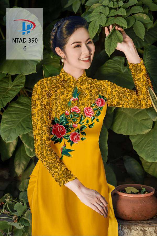 Vải Áo Dài Hoa Hồng AD NDAD390 69